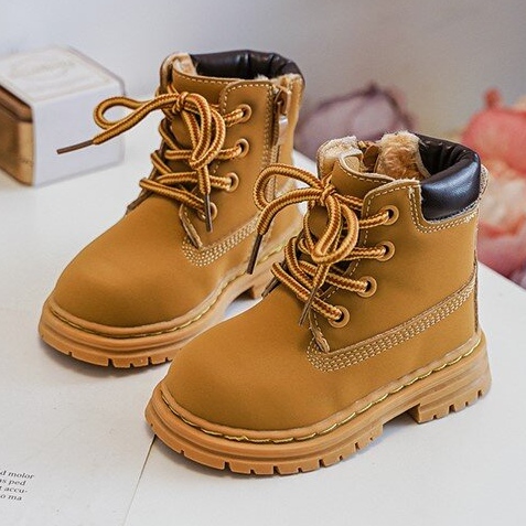 Children's Camel Bansi Zippered Trapper Boots brown 1