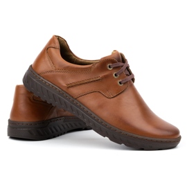 KOMODO Men's leather shoes casual 923k brown 3