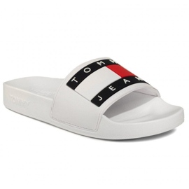 Tommy Hilfiger Tommy Jeans Flag Pool Slide W EN0EN00474-YBS flip-flops white 1