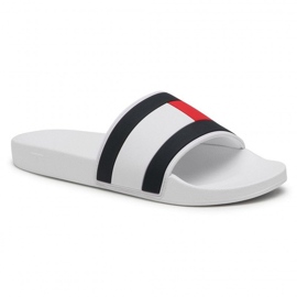 Tommy Hilfiger Essential Flag Pool Slide M flip-flops FM0FM03484-YBR white 1