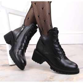 Women's insulated lace-up and zipper boots, black Filippo DBT4858 1 Women's insulated lace-up and zipper boots, black Filippo DBT4858 1