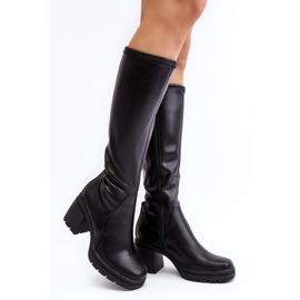Sergio Leone Women's Over-the-Knee High Heel Boots, Black Sislene 1