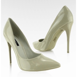 Smooth varnished pins E396 Olive multicolored green 1