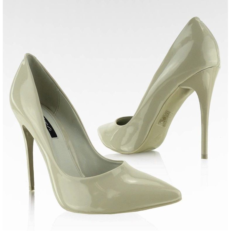 Smooth varnished pins E396 Olive multicolored green 1