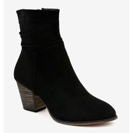Black suede ankle boots on the LY69 post 1