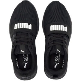 Puma Wired Run Jr. black 374214 01 children's shoes 1