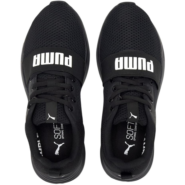 Puma Wired Run Jr. black 374214 01 children's shoes 1