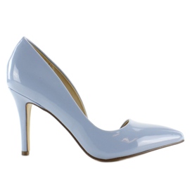Pastel asymmetrical heels C26P Blue 1