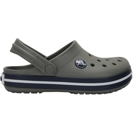 Crocs Kids Crocband Clog children's clogs, gray and navy blue 207006 05H grey 1