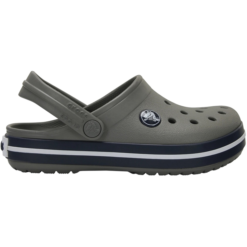Crocs Kids Crocband Clog children's clogs, gray and navy blue 207006 05H grey 1