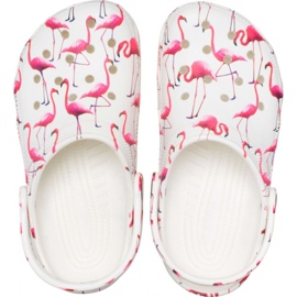 Crocs Classic Party Kids children's clogs white and pink 207826 1CW 2