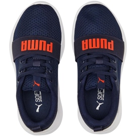 Puma Wired Run Ps children's shoes, navy blue 374216 21 2