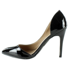 Beautiful heels with an indentation LT42 Black 1