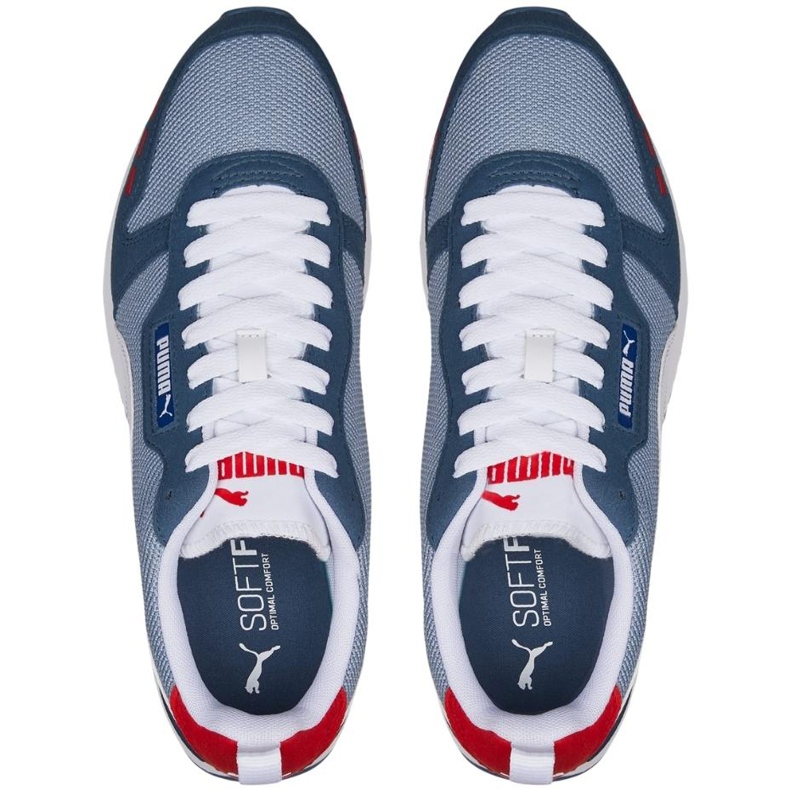 Puma R78 men's shoes blue and white 373117 61 2