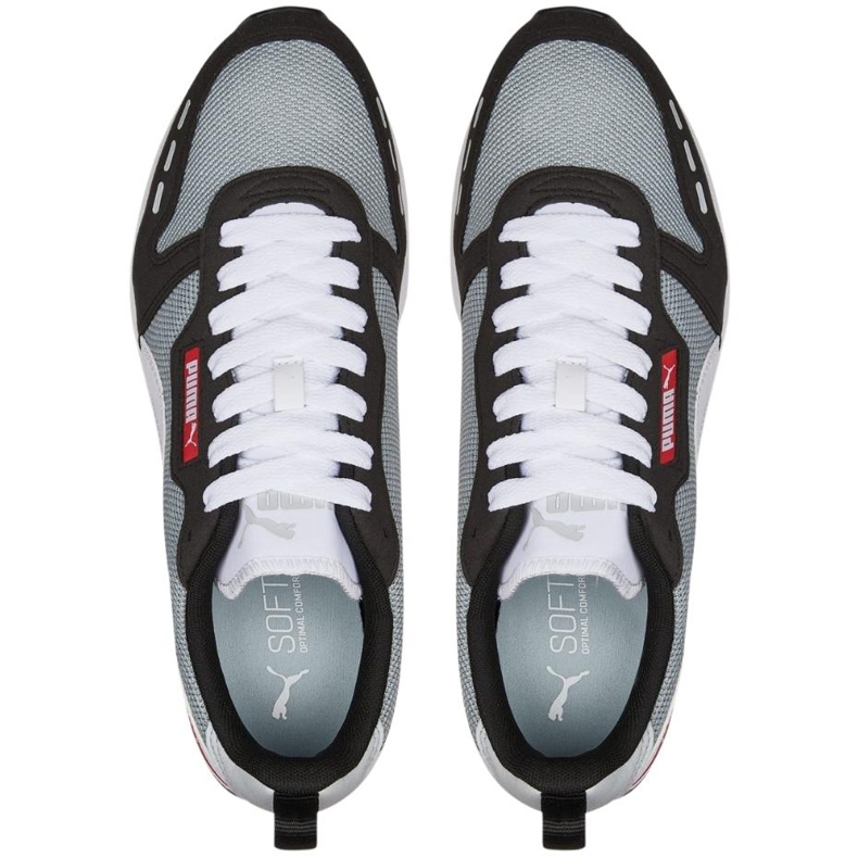 Puma R78 men's shoes black and gray 373117 66 white 2