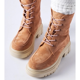 Red sneakers with a massive Riel sole 2