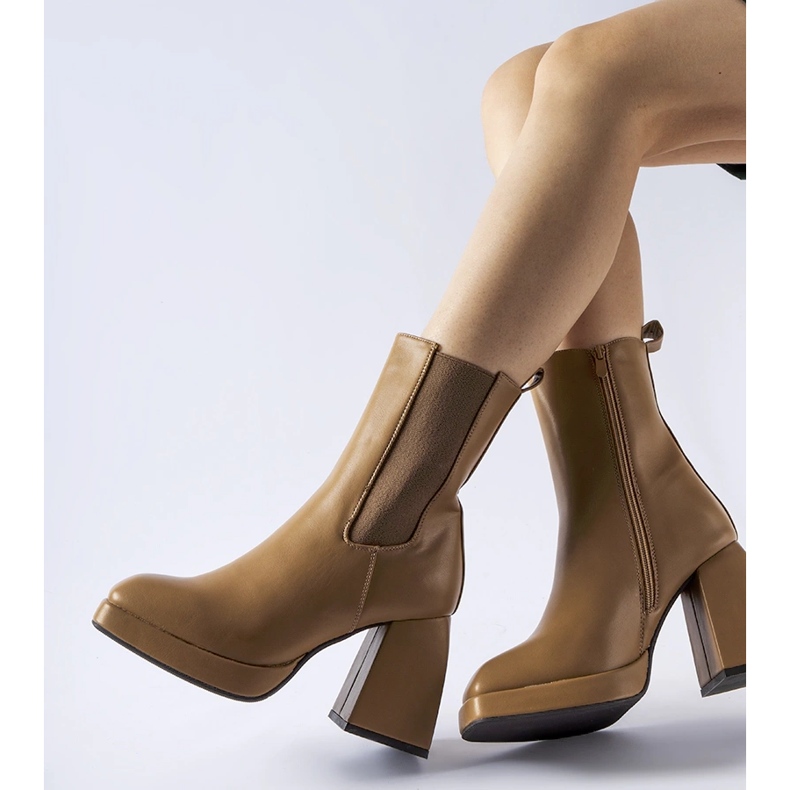 Brown, insulated ankle boots from Adamo 1 Brown, insulated ankle boots from Adamo 1