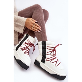 Women's Snow Boots With a Thick Sole Vegan D.Franklin DFSH371007 White 2