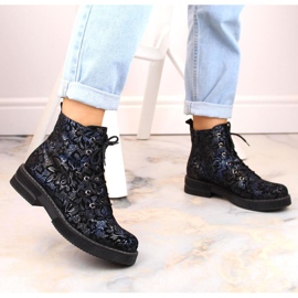 Comfortable insulated leather boots Rieker W RKR637 multicolor multicolored 2