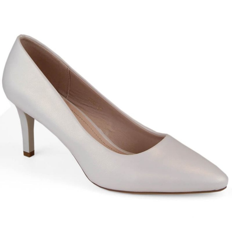 Sergio Leone W SK414D pearl high heels white 1