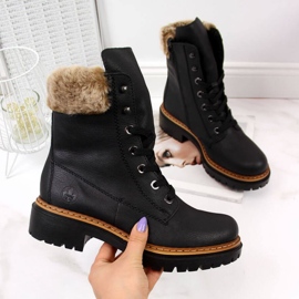 Rieker boots with fur W 72630 R484 black 1