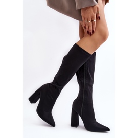 Women's Over-the-Knee High Heel Boots Black Fatuma 2 Women's Over-the-Knee High Heel Boots Black Fatuma 2