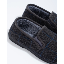 Comfortable men's slippers by Shelovet grey 1