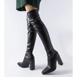 Black classic high-heeled boots from Faubourg 1