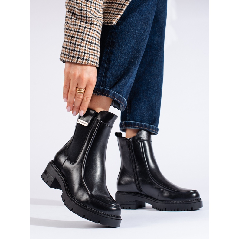 W. Potocki Potocki black women's Chelsea boots 1 W. Potocki Potocki black women's Chelsea boots 1
