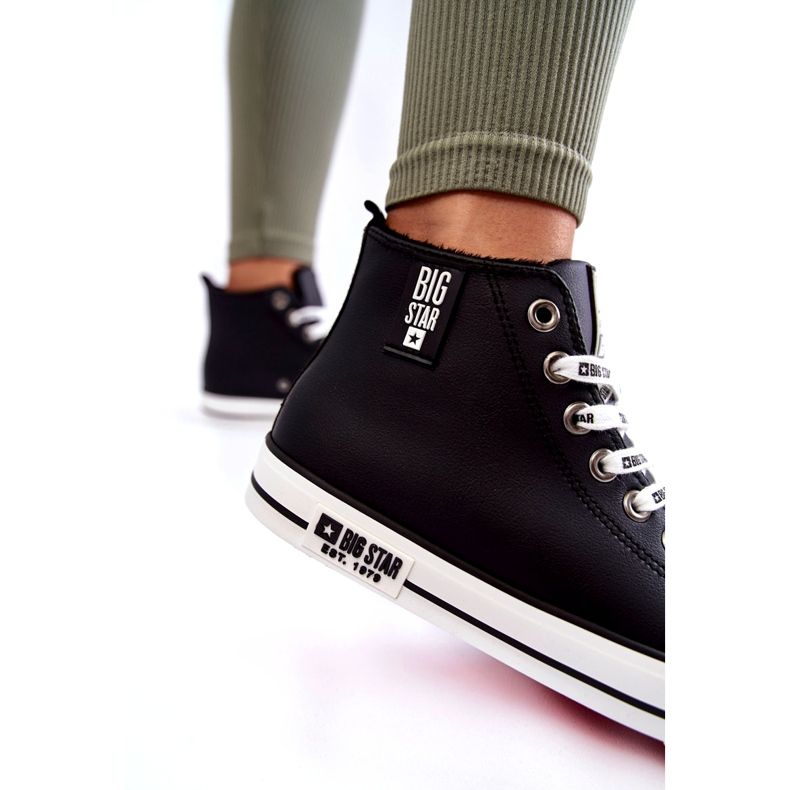 Classic High Insulated Sneakers Big Star KK274598 Black 2 Classic High Insulated Sneakers Big Star KK274598 Black 2