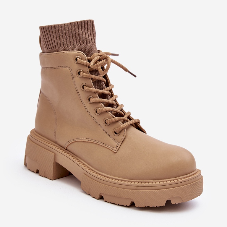 Women's Boots With Socks Beige Rivella 2