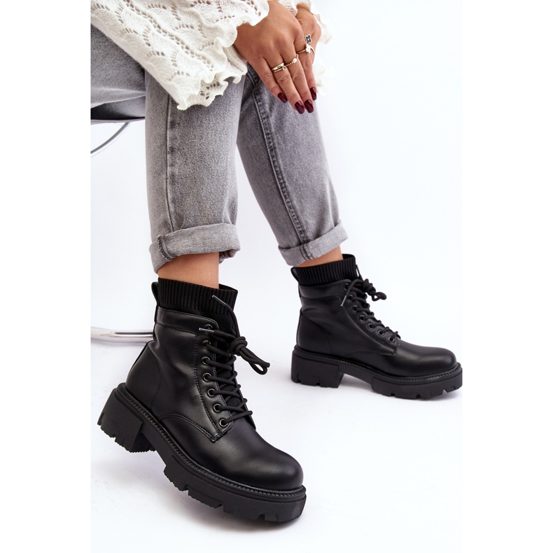 Women's Boots With Sock Black Rivella 1