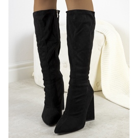 PA1 Black high-heeled boots from Teles 1