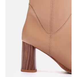 Marco Shoes High-heeled boots beige 1