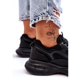 Women's black sports shoes 5