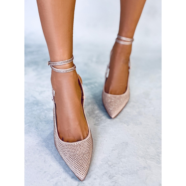 Pins tied with Bonnie Nude stones pink 1