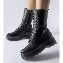 Black patent Middletown insulated boots 1