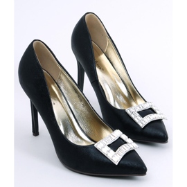 Deborah Black women's embellished heels 1