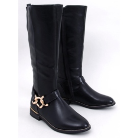 Devers Black chain-link boots 1