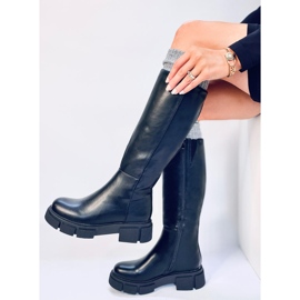Women's boots with a thick sole Baker Black 1