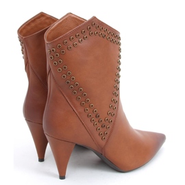 Girme Camel high heel boots brown 1