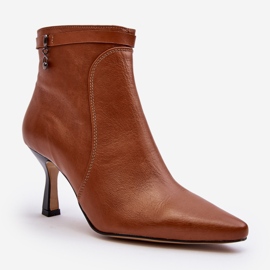 Leather Women's Ankle Boots Maciejka 06301-29 Brown 2 Leather Women's Ankle Boots Maciejka 06301-29 Brown 2