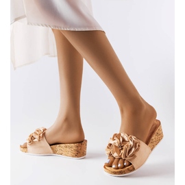 Beige wedge sandals from Estella 2