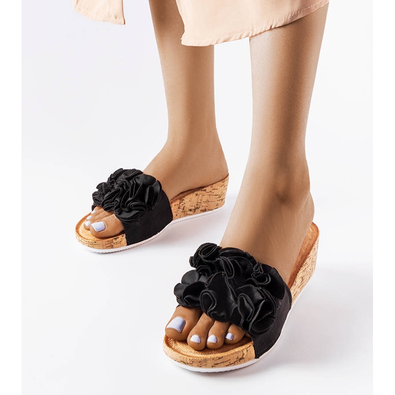 Black wedge sandals from Estella 1