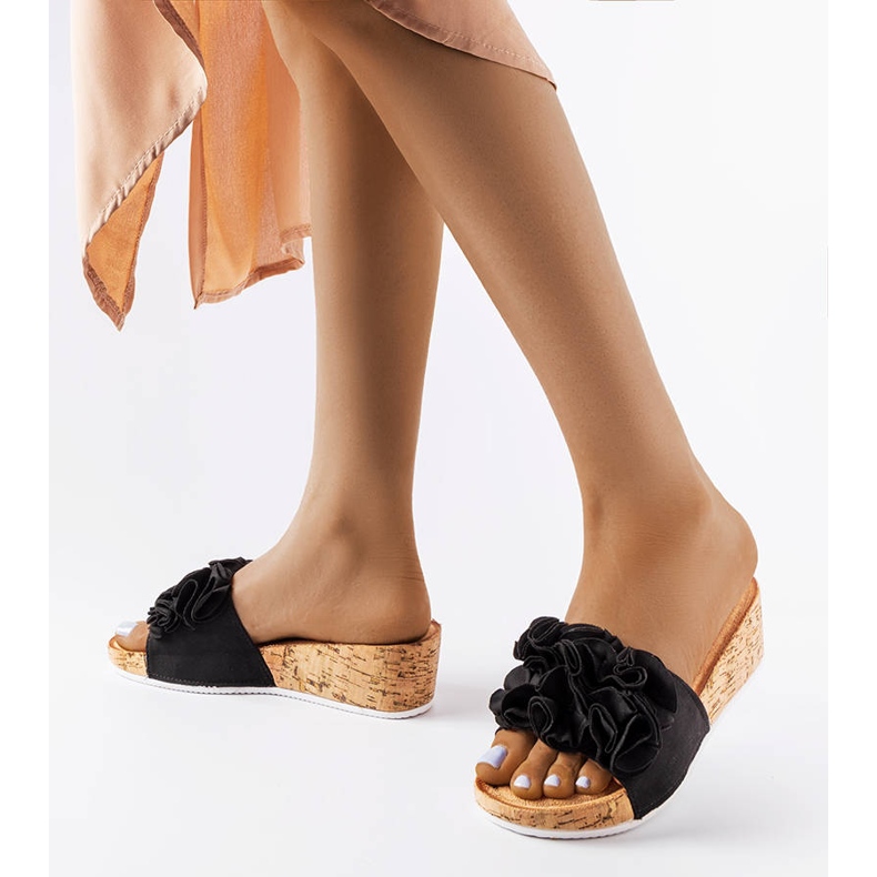 Black wedge sandals from Estella 2