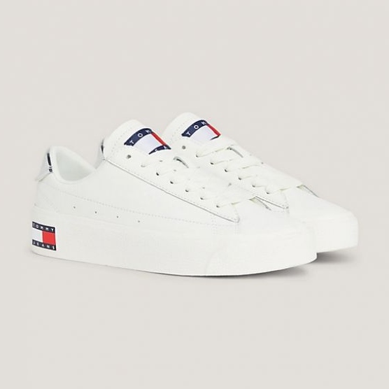 Tommy Hilfiger Vulc Lealther Plat Lc M shoes EN0EN02284YBL white 1