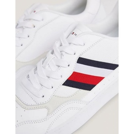 Tommy Hilfiger Court Cupsole Retro Lth Stripes M FM0FM04828YBS shoes white 1
