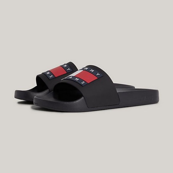 Tommy Hilfiger Flag Pool Slide Ess W EN0EN02115BDS flip-flops black 1
