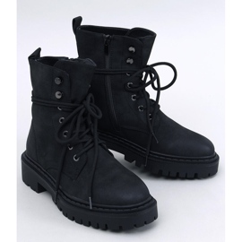 Lace-up ankle boots with Simmo Black protector 1