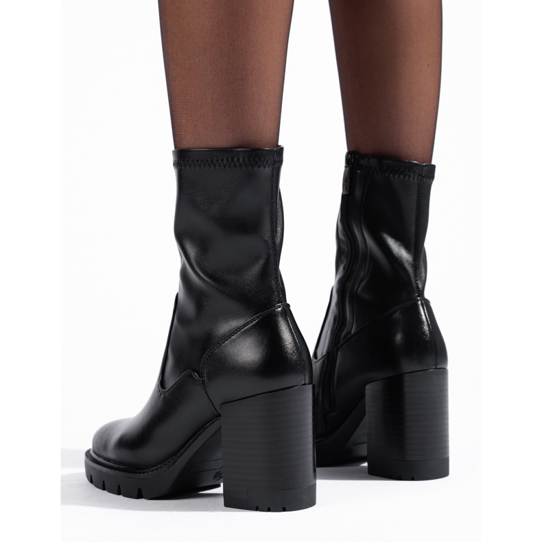 W. Potocki Elegant black women's ankle boots by Potocki 1